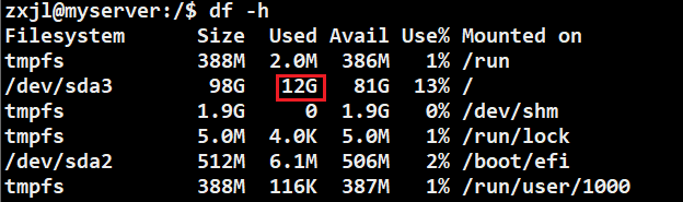 Linux命令–查找占磁盘空间最大的文件